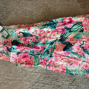 Lilly Pulitzer Pink and Green Floral Dress